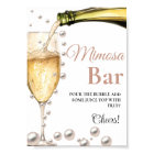 Pearls & Prosecco Bachelorette Mimosa Bar Sign