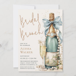 Pearls & Prosecco Bridal Brunch Invitation