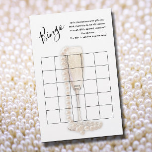 Pearls & Prosecco Bridal Shower Bingo Game