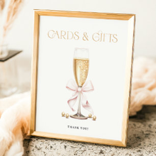 Pearls & Prosecco Bridal Shower Favours Sign