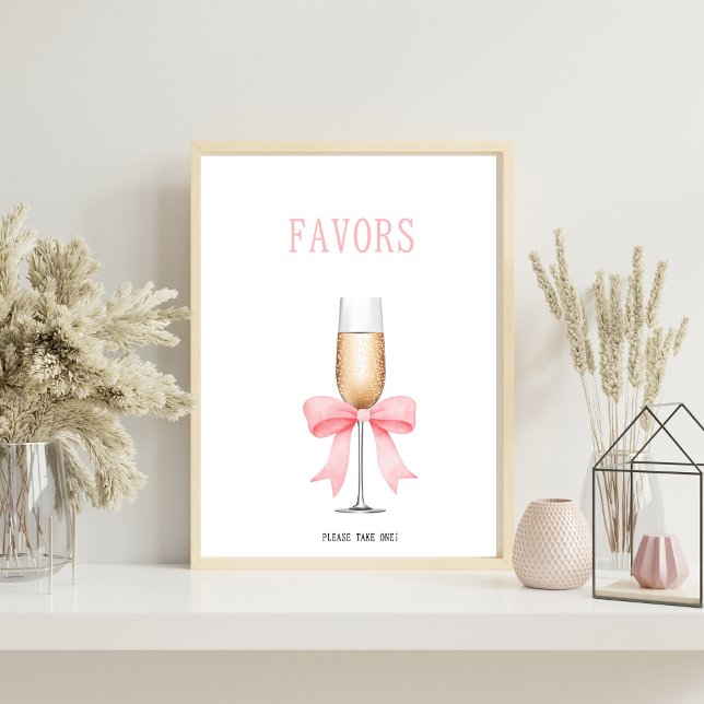 Pearls & Prosecco Bridal Shower Favours Sign (Creator Uploaded)