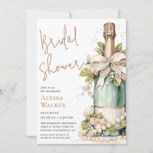 Pearls & Prosecco Bridal Shower Invitation