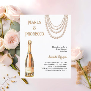 Pearls Prosecco elegant Bridal Shower