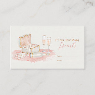 Pearls & Prosecco Guess How Many Pearls Enclosure Card