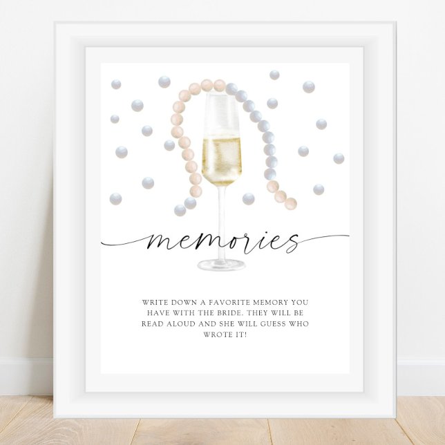 Pearls & Prosecco - memories with the bride  Poster (Creator Uploaded)
