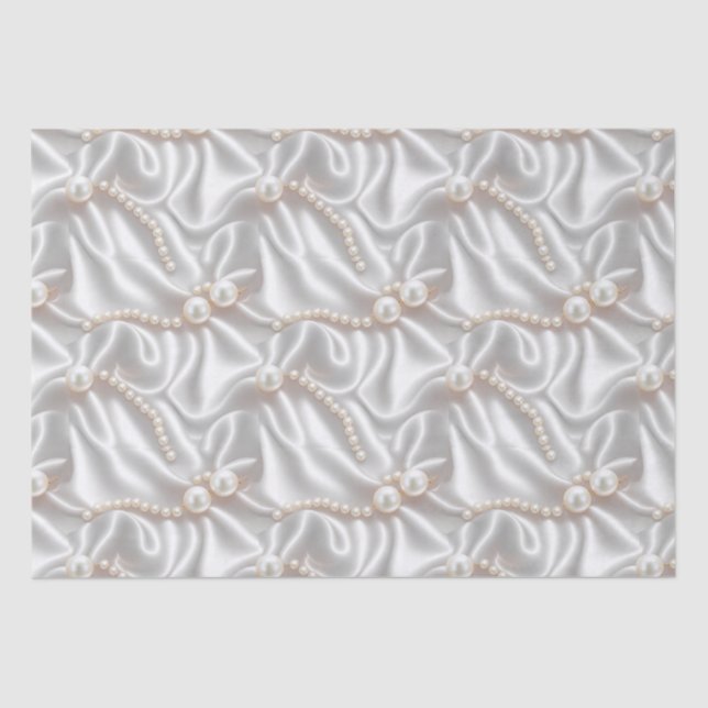 Pearls & Satin Tissue Paper (Front)