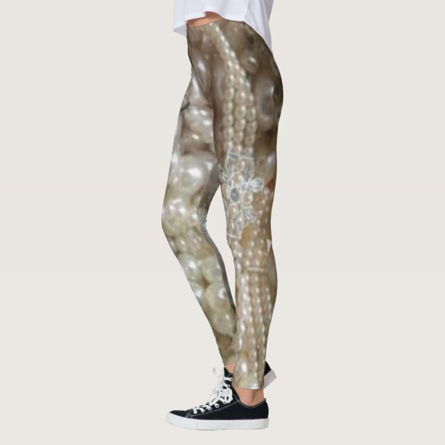 pearls sheen leggings (Left)