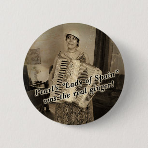 Pearl's the Real Ginger 6 Cm Round Badge
