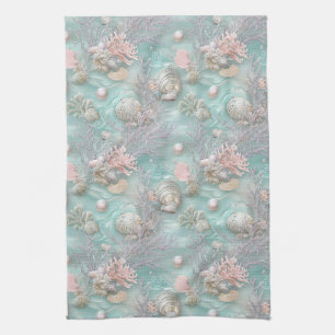 Pearls Under The Sea Tea Towel