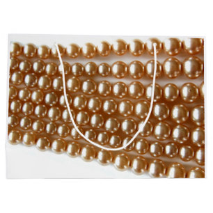 Pearls - vintage jewellery large gift bag