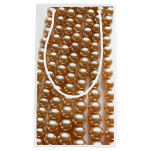 Pearls - vintage jewellery small gift bag