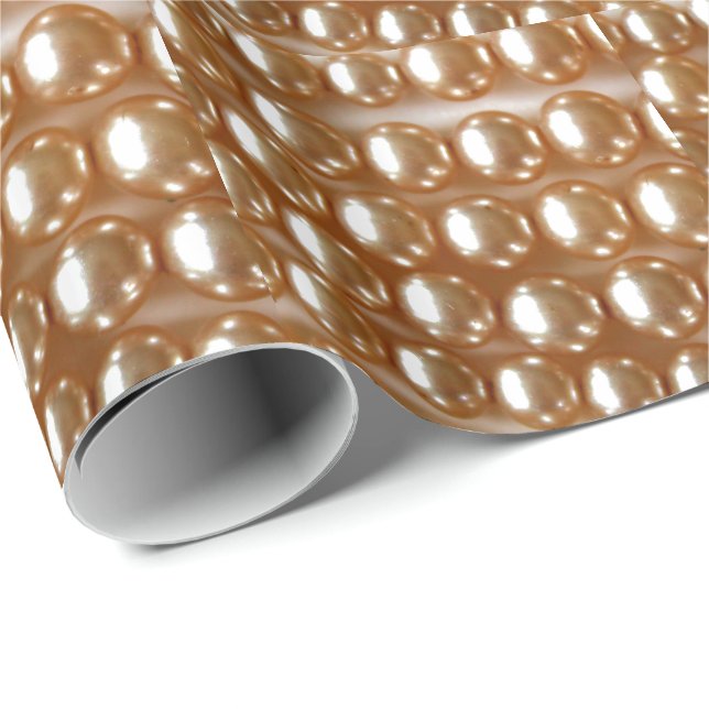 Pearls - vintage jewellery wrapping paper (Roll Corner)