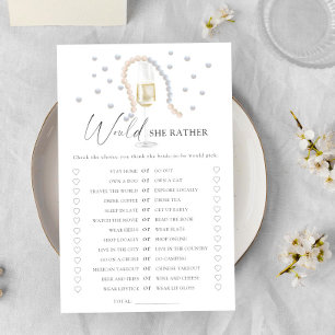 Pearls - Would she rather bridal shower game