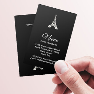 Pearly Eiffel Tower Business Card