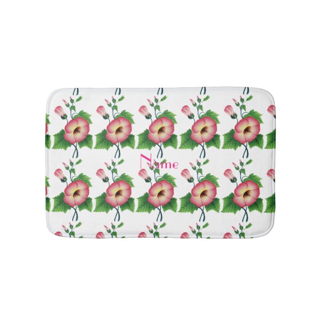Pearly Pink Flowers Thunder_Cove  Bath Mat (Front)