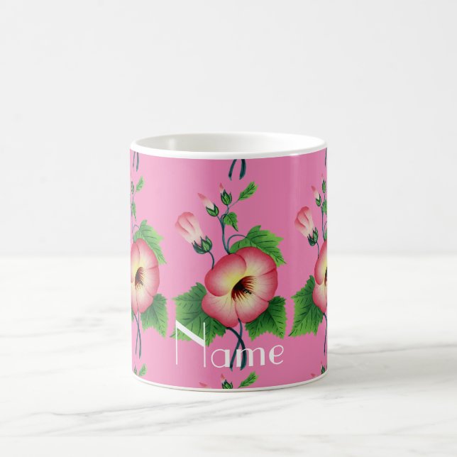 Pearly Pink Flowers Thunder_Cove  Coffee Mug (Center)