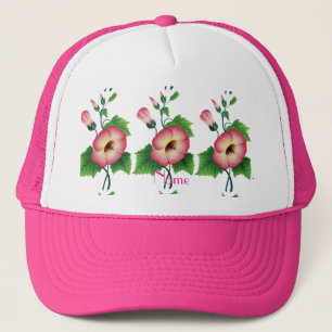 Pearly Pink Flowers Thunder_Cove Trucker Hat