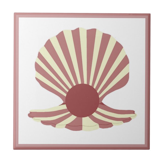 Pearly Shell Ceramic Tile (Front)