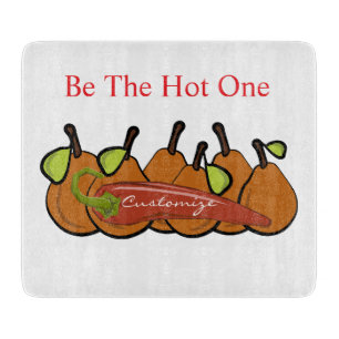Pears and Hot Chilli Thunder_Cove Cutting Board