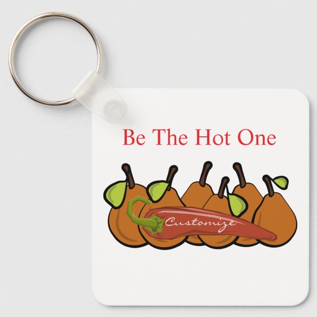 Pears and Hot Chilli Thunder_Cove Key Ring (Front)