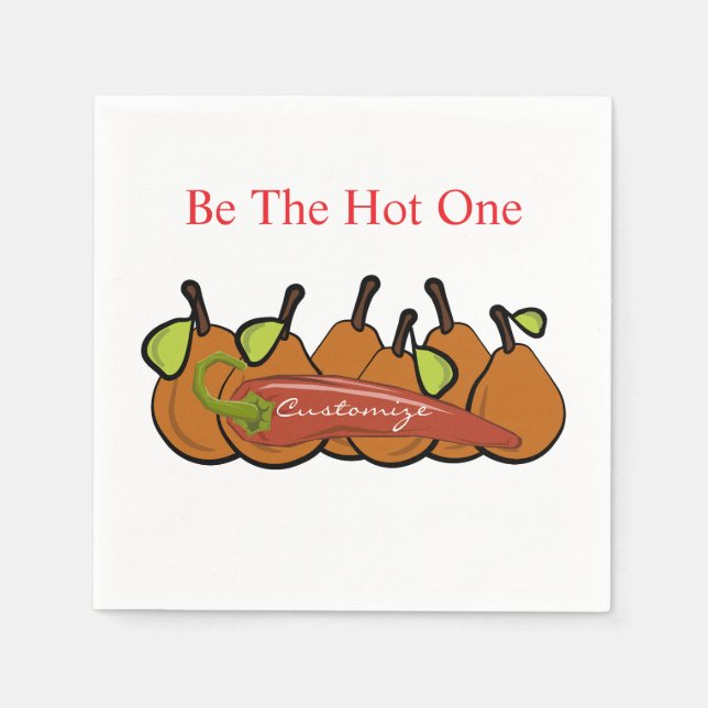 Pears and Hot Chilli Thunder_Cove Napkin (Front)