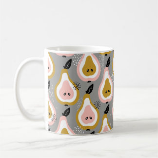 Pears background. Hand drawn illustration. Seamles Coffee Mug