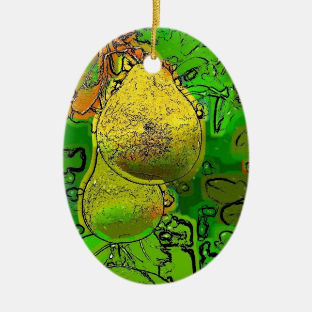 PEARS CERAMIC ORNAMENT (Front)