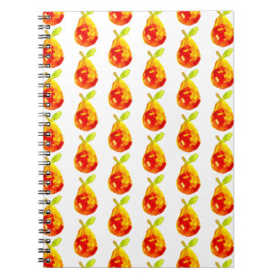 Pears Illustration Watercolor Painting Notebook