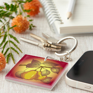 Pears On A Tree Key Ring