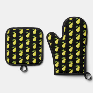 Pears Oven Mitt & Pot Holder Set