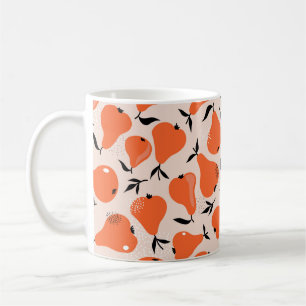 Pears seamless pattern. Hand drawn illustration wi Coffee Mug