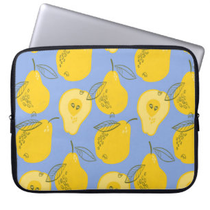Pears seamless pattern laptop sleeve