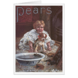 Pears Soap Girl Washing Dog
