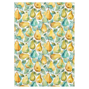 Pears Watercolor Art  Tablecloth