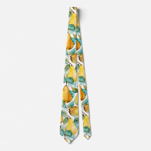 Pears Watercolor Art  Tie
