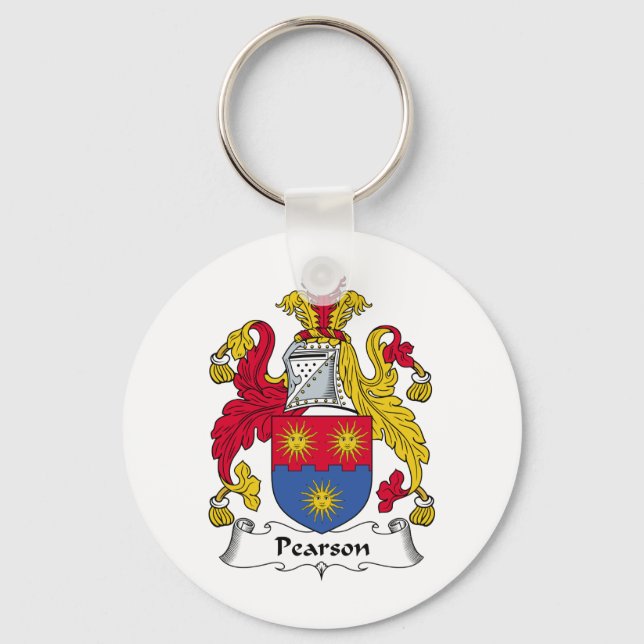 Pearson Family Crest Key Ring (Front)