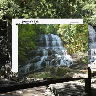 Pearson's Falls Blue Ridge Mountains NC Phote Postcard
