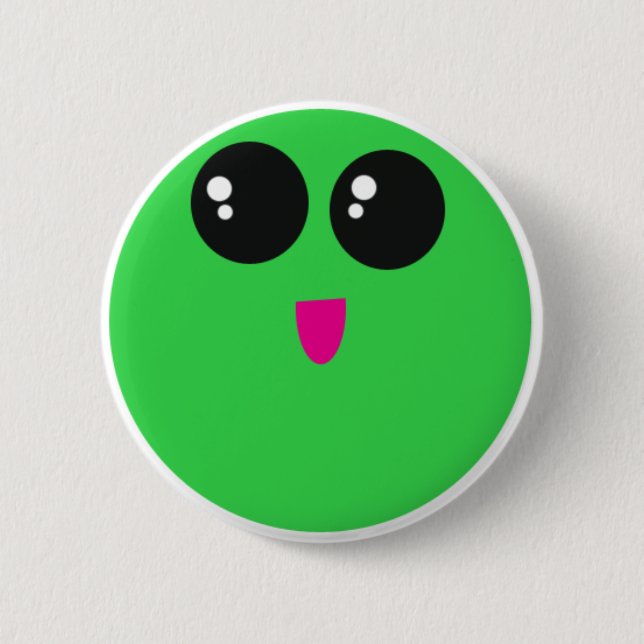 peas 6 cm round badge (Front)