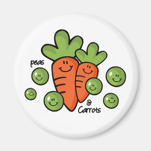 Peas And Carrots Magnet