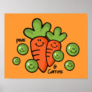 Peas And Carrots Poster