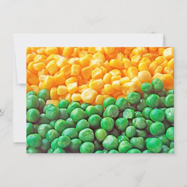 Peas and sweetcorn Card (Front)