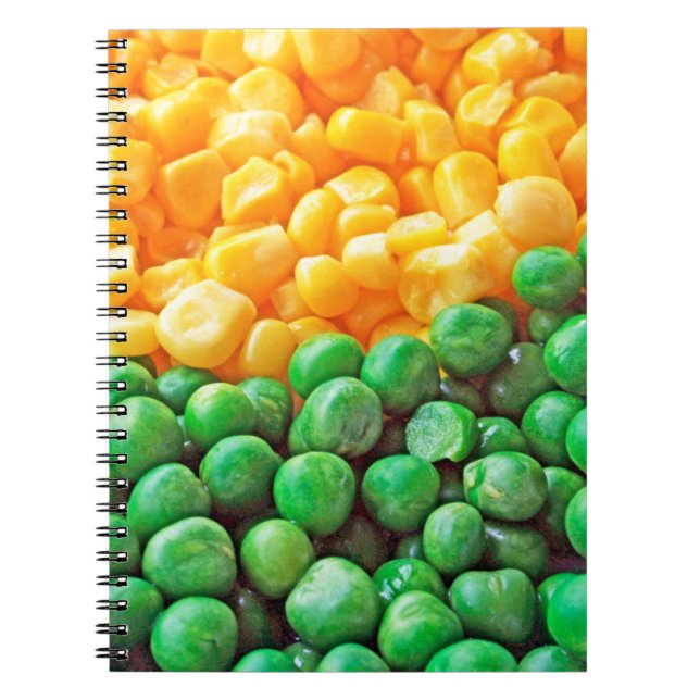 Peas and sweetcorn notebook (Front)