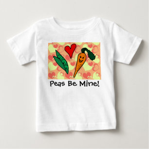 Peas Be My Valentine Baby T-Shirt