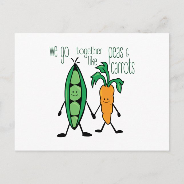 Peas & Carrots Postcard (Front)