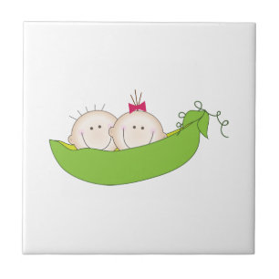 Peas In A Pod Ceramic Tile