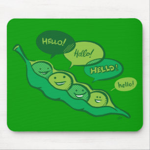 Peas in a Pod (Hello) Mousepad