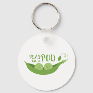 Peas In A Pod Key Ring