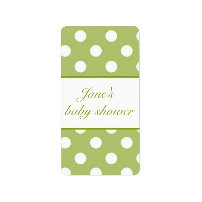 Peas In A Pod Twins Baby Shower Candy Wrapper Label (Front)