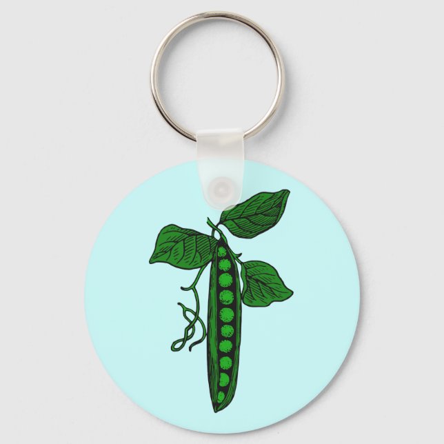 Peas in Pod Key Ring (Front)