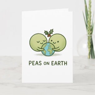 Peas on Earth - Funny Christmas Pun Card